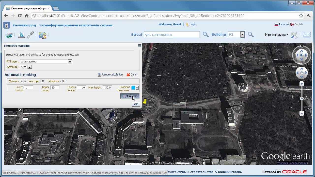 CS UrbanView 3D thematic mapping based on Google Earth